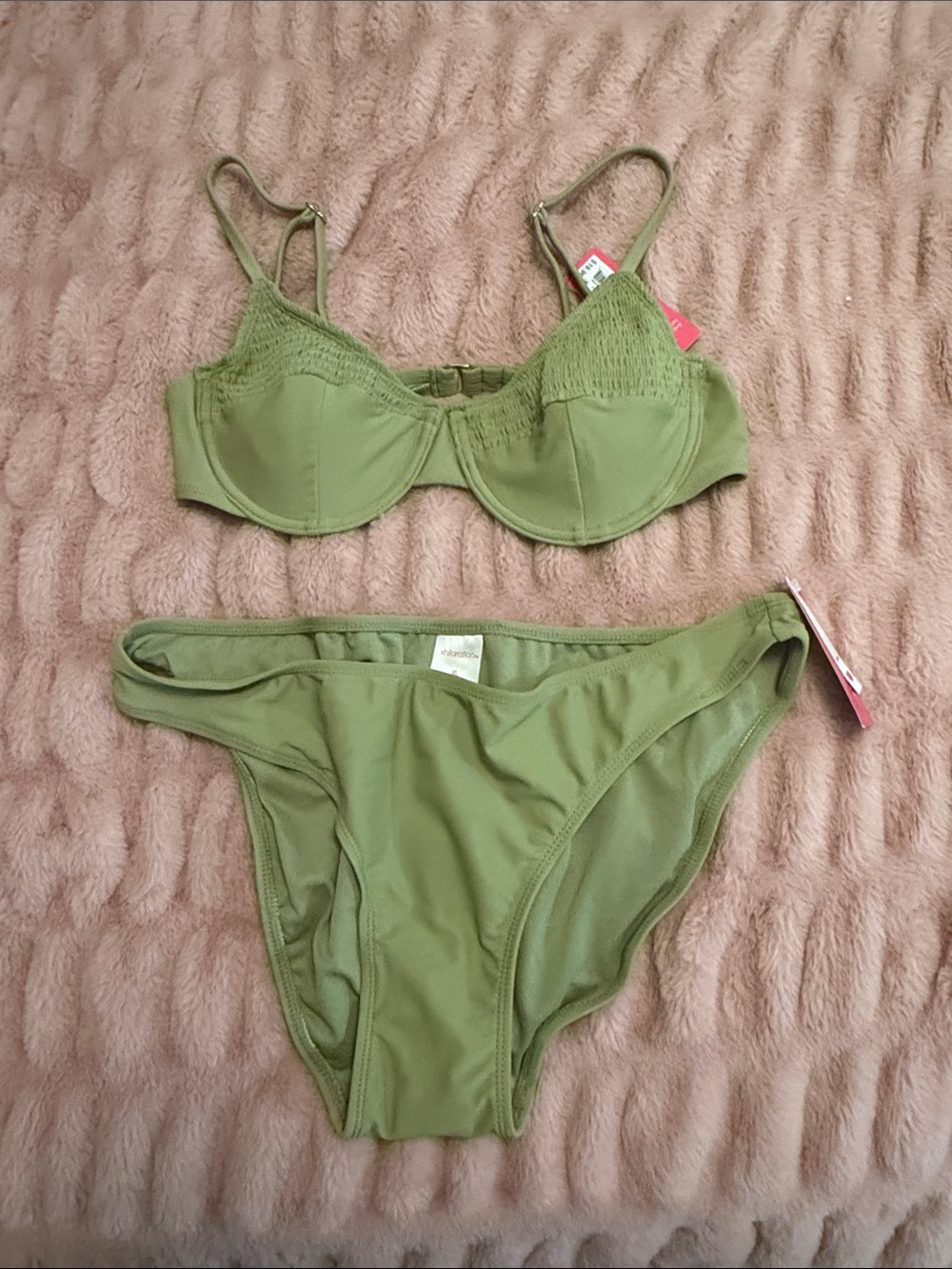 Xhilaration Olive Green Underwire Bikini Set